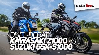 DUELDEBAT  SUZUKI GSXS1000 vs KAWASAKI Z1000 [upl. by Mikaela]