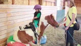 Toddler LOVES Ponies 3  Cutest little rider [upl. by Noitsirhc]