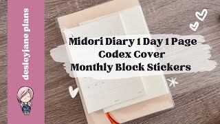 Midori A6 1 Day 1 Page Diary  walkthrough and trying some covers [upl. by Bowra188]