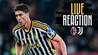 🔴 WATCH NOW BOLOGNA vs JUVENTUS  LIVE REACTION 💪⚪⚫ [upl. by Ahcsap]