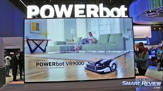 CES 2015  Samsung PowerBot VR9000 Robot Vacuum Demo  Cyclonic  New Robotic Vac [upl. by Aniroz322]