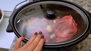 My favorite BARBACOA easy  Slow Cooker Beef Cheeks Barbacoa Recipe [upl. by Natsyrk]