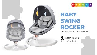 Comprehensive Guide to the CAREIT Baby Swing Rocker  Installation Features and Tips [upl. by Norabel]