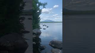 1st view of Katahdin Appalachian Trail thru Hike 2024 shorts appalachianmountains hiking [upl. by Ahkos]