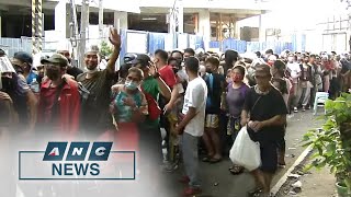 Vaccine sites endure pandemonium before ECQ return in Metro Manila  ANC [upl. by Rothschild]