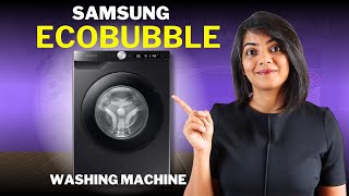 👆Samsung AI Ecobubble Washing Machine Demo and review [upl. by Pavkovic]