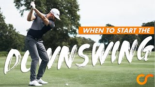 WHEN TO START YOUR DOWNSWING  THE TRANSITION [upl. by Elayne]