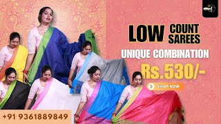 Super Aana Silk Cotton Sarees for just ₹530 🌟 Unique Combos from Thanvi Boutique thanviboutique9611 [upl. by Arimat]