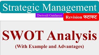 SWOT Analysis Situational Analysis using SWOT approach Strategic Management aktu mba notes [upl. by Arleen]