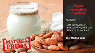 Yogurt vegetale di mandorle la ricetta per farlo in casa [upl. by Aicirtam]