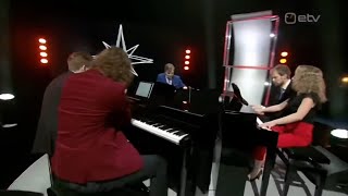 Five Pianists Play Flandres theme U N Owen Was Her Live on Estonian national TV [upl. by Christine]