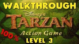 Tarzan Action Game Walkthrough Part 3 Level 3 11 [upl. by Osgood273]