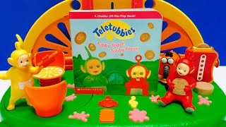 TELETUBBIES Toys Read Along TUBBY TOAST Board Book [upl. by Varion155]