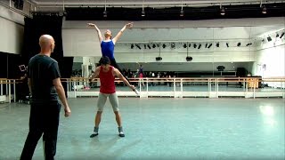 Wayne McGregors Raven Girl in rehearsal – World Ballet Day 2015 [upl. by Inaliak]