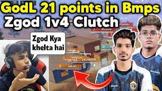 Zgod 1v4 clutch save Godlike 😲 GodL 21 points domination in Bmps 🇮🇳 [upl. by Nari]