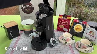 How to make 2 coffee in one go Philips Domestic Appliances Senseo Select ECO CSA24020 coffeemaker [upl. by Annaear]