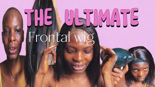 The ultimate FRONTAL WIG installation  My first time Installing frontal wig  A day in my life [upl. by Rumpf]