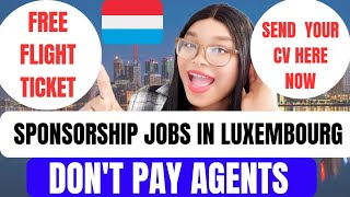 Free Luxembourg 🇱🇺 Work Visa  You Dont Need IELTS  Move With Your Family [upl. by Enylcaj]