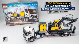 LEGO Technic 42175 Volvo FMX Truck amp EC230 Electric Excavator detailed building review [upl. by Atinat]