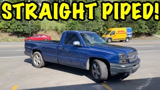 We Straight Piped a Chevy Silverado 53L V8 [upl. by Ethelred185]