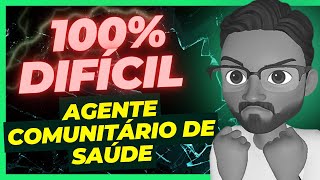 SIMULADO MAIS DIFÍCIL AGENTE COMUNITÁRIO DE SAÚDE😡😱 Questões [upl. by Ayomat248]