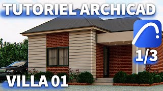 Tutoriel ArchiCAD  Modélisation dune villa  Partie 01 [upl. by Patti]