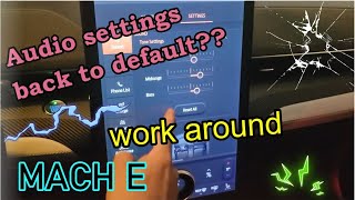 audio setting work around  Ford Mustang Mach E [upl. by Salohcin524]