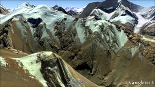 Himalayas Fly Through TransKarakoram Tract  Google Earth [upl. by Audrie]