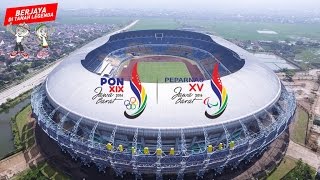 Gelora Bandung Lautan Api di PON XIX amp Peparnas XV 2016 Jawa Barat [upl. by Aleyak]