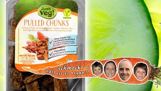 Produkttest JustVeg Pulled Chunks Fleischersatz vegan  SY00123 [upl. by Melmon466]