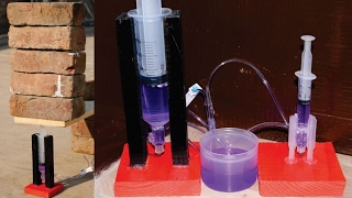 How to Make a Powerful Hydraulic Jack using Syringe [upl. by Alyks359]