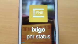 ixigo pnr status app demo  check irctc amp flight pnr status [upl. by Marvel702]