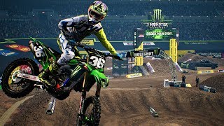 Adam Cianciarulo 36  SX The Game 2018  Indianapolis  2017  Main Event 250  Full Race [upl. by Yelich]