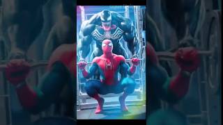 spiderman and venom😱 both friends are 🥊 fighting with thanos 💥 Avengers vs DC marvel avengers dc [upl. by Humberto]