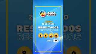 LOTERIA DE CUNDINAMARCA hoy lunes 29 de ENERO Loteria Shorts [upl. by Yud]