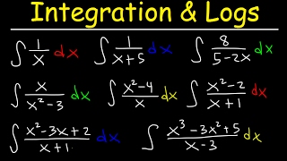 Integration of Rational Functions into Logarithms By Substitution amp Long Division [upl. by Llebiram]