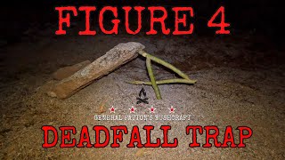 HOW TO MAKE THE FIGURE 4 DEADFALL TRAP survival 🔥🐿️🔥🐁 [upl. by Irb]