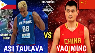 Asi Taulava vs Yao Ming l Philippines vs China l 2002 Busan Asian Games l Asias Best Center Battle [upl. by Pearla]