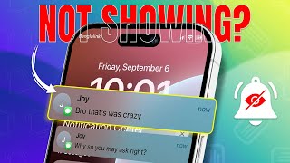 Text Message Lock Screen Notification Not Showing on iPhone  How to Fix [upl. by Rica]
