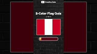 Guess The Flag Using Just 2 Colors 12  Flag Quiz short [upl. by Coady128]