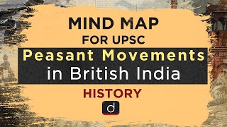 MindMaps for UPSC  Peasant Movements in British India [upl. by Oinolopa385]