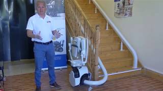 Flow 2 Curved Stairlift Demonstration [upl. by Aramois282]