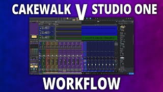 Cakewalk VS Studio One WORKFLOW [upl. by Nohtan200]