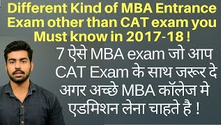 Top 7 MBA Entrance exam in India  Different MBA Entrance Exam CAT XAT MAT Complete Information [upl. by Nogas]