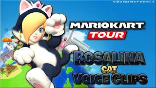 All Cat Rosalina Voice Clips • Mario Kart Tour • All Voice Lines • 2019 Android iOS [upl. by Notsob859]