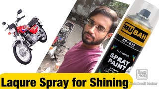 Using of Lacquer Spray and Black Spray for Increase Bike Shining And Increase Life of Parts [upl. by Morna663]