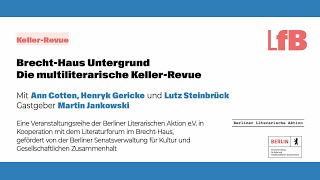 BrechtHaus Untergrund Die multiliterarische KellerRevue [upl. by Audi761]