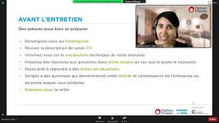 Webinaire de préparation aux entretiens dembauche Initiative de recrutement en TI juin 2023 [upl. by Nyrrat966]