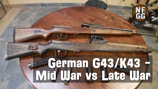 German G43 K43  Late War vs Mid War Variations and Differences [upl. by Attah]