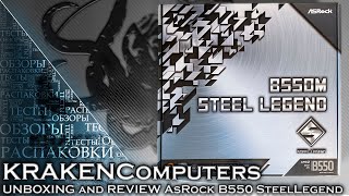 ОБЗОР И РАСПАКОВКА МАТЕРИНСКОЙ ПЛАТЫ ASROCK B550M STEEL LEGEND  Комплектация и основные особенности [upl. by Dray]